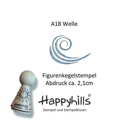 Kegelstempel Muschel, Welle und Anker Auswahl oder Set