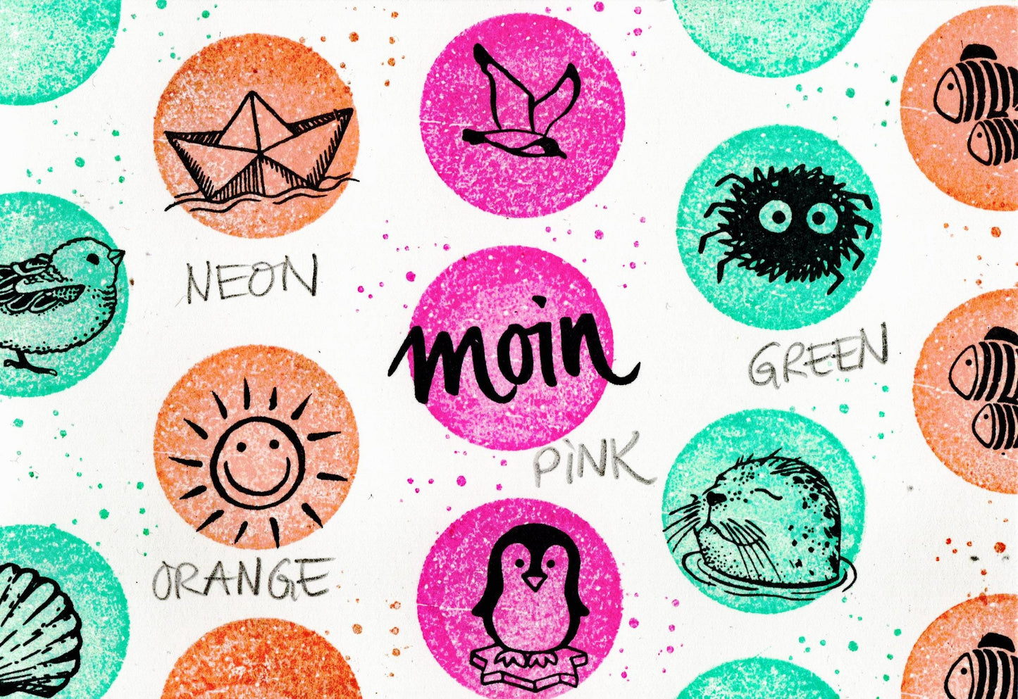 Kegelstempel Meerestiere Auswahl oder Set