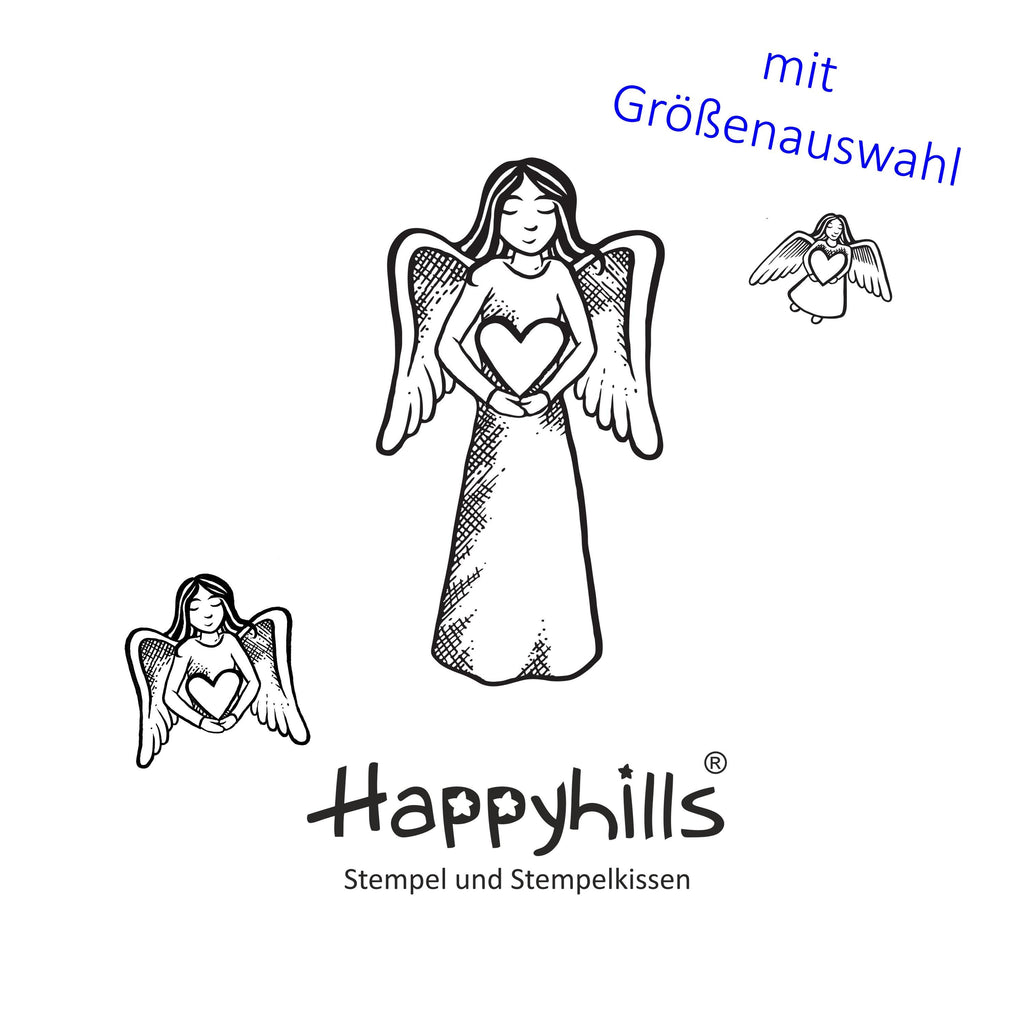 Stempel Engel mit Herz