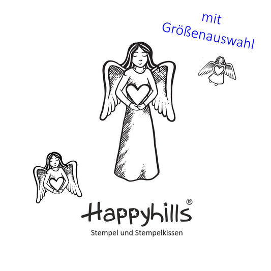 Stempel Engel mit Herz