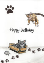 Stempel Katze in der Kiste
