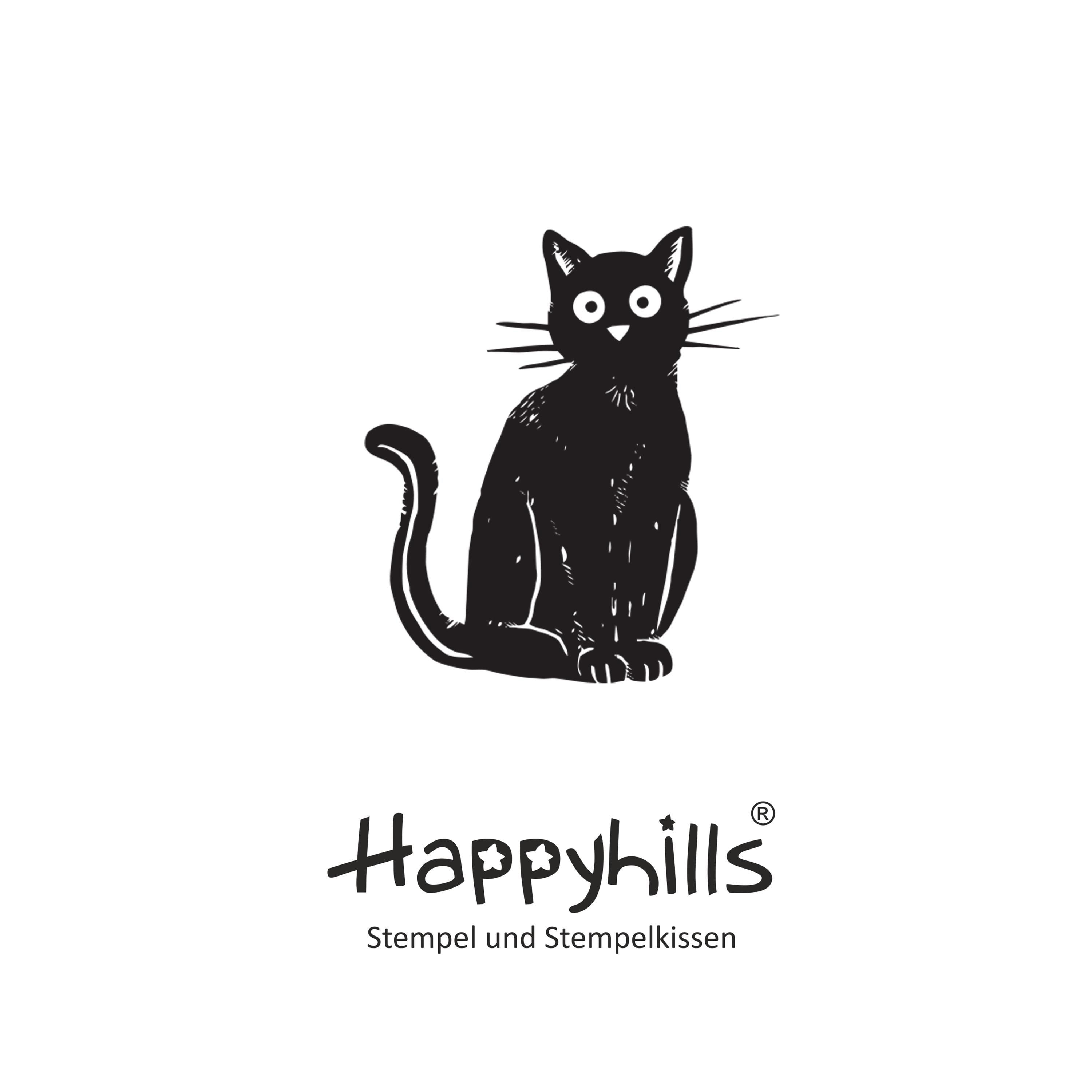 Stempel schwarzer Kater