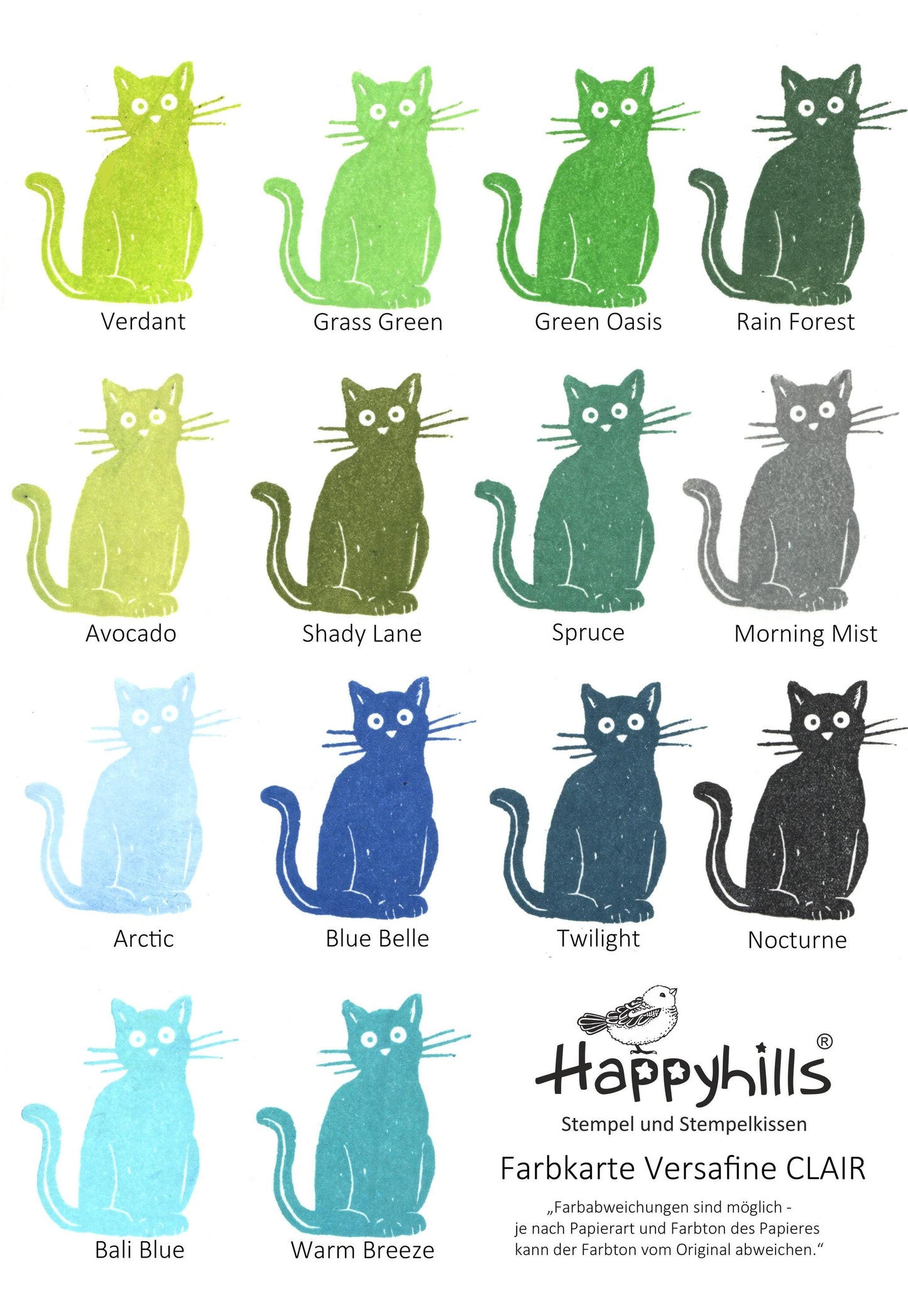 Stempel schwarzer Kater