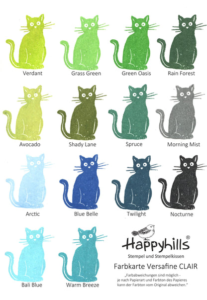 Stempel schwarzer Kater