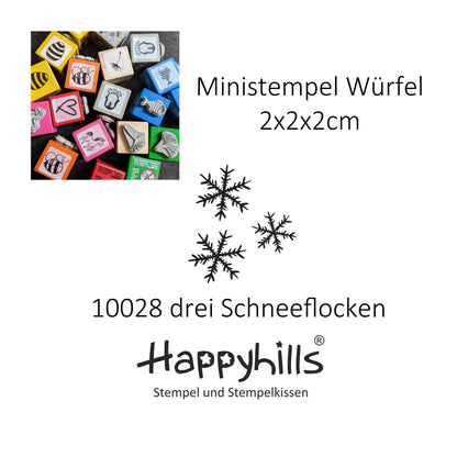 Ministempel Schneeflocken und Noten Auswahl oder Set