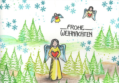 Ministempel Schneeflocken und Noten Auswahl oder Set