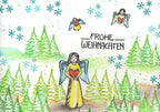Ministempel Herzchen, Engel mit Herz und Fee Auswahl oder Set