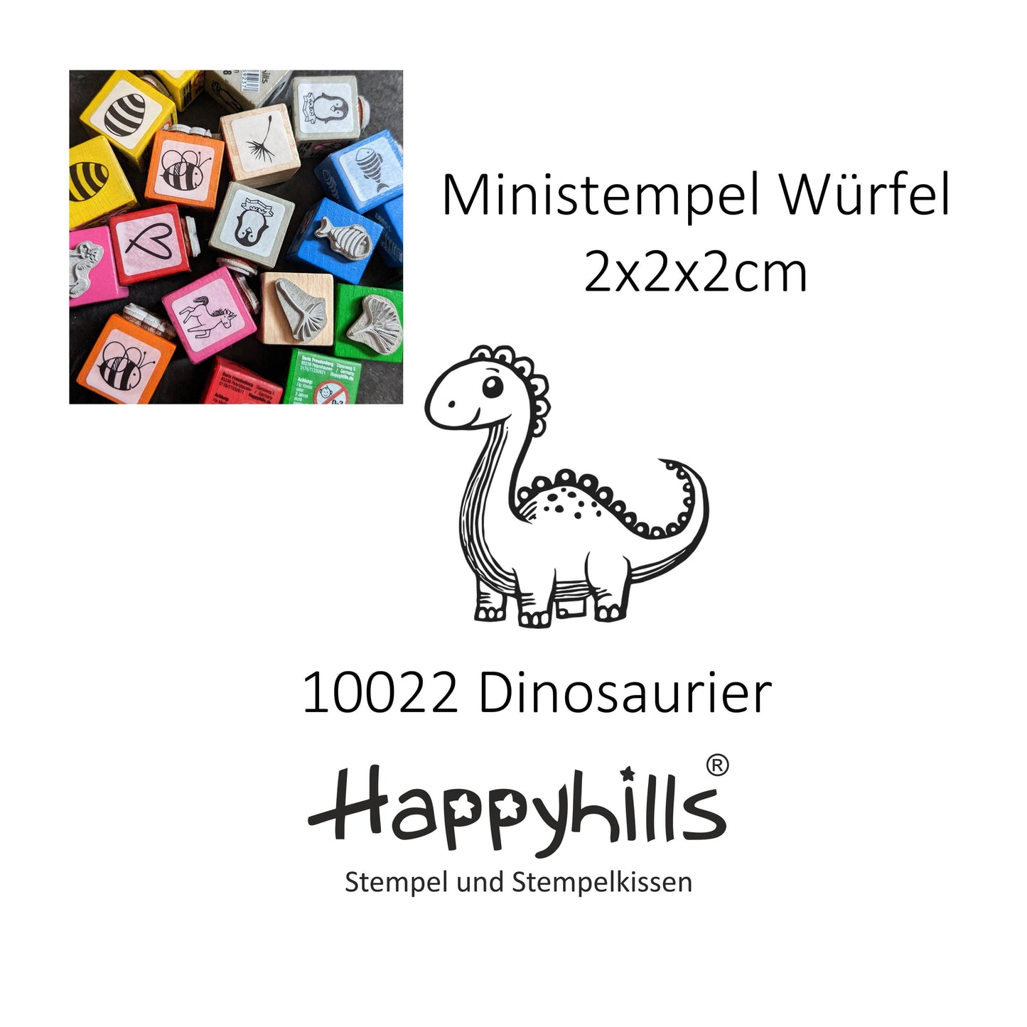 Ministempel Dinosaurier, Fischsymbol und Krone Auswahl oder Set