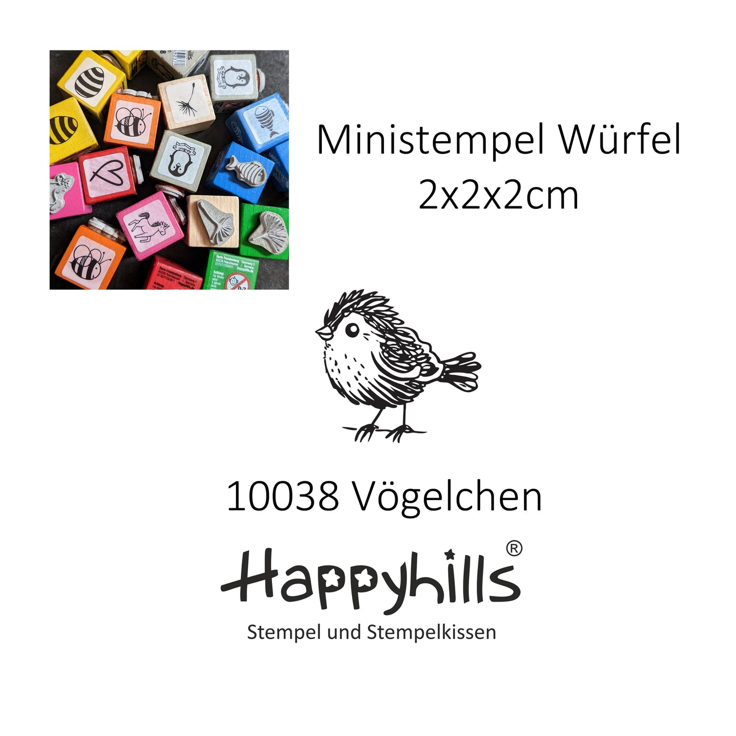 Ministempel Vögelchen, Spatz und Küken Auswahl oder Set