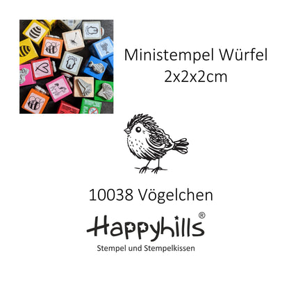 Ministempel Vögelchen, Spatz und Küken Auswahl oder Set