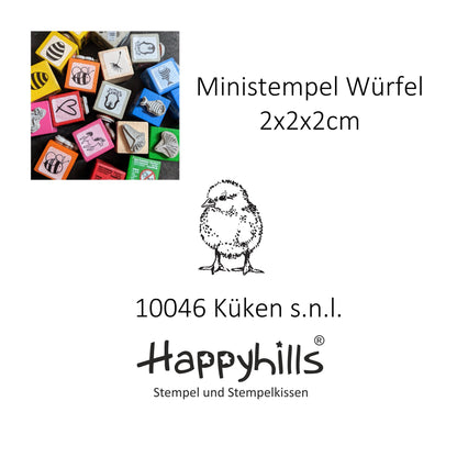Ministempel Vögelchen, Spatz und Küken Auswahl oder Set