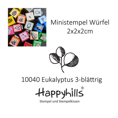 Ministempel Eukalyptus, Tanne und Koralle/Blatt Auswahl oder Set