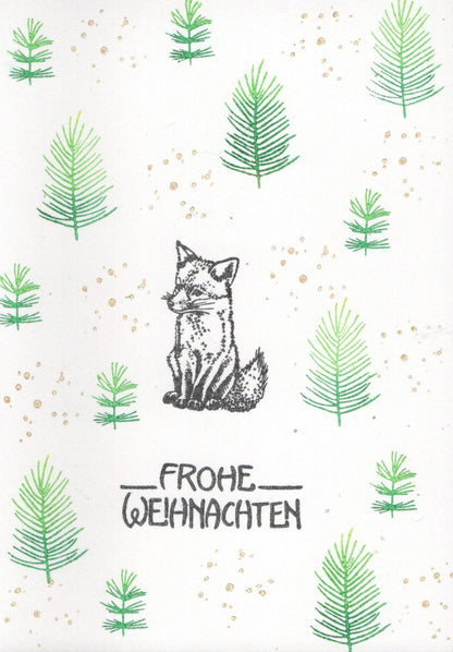 Ministempel Eukalyptus, Tanne und Koralle/Blatt Auswahl oder Set