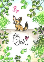Ministempel Eukalyptus, Tanne und Koralle/Blatt Auswahl oder Set