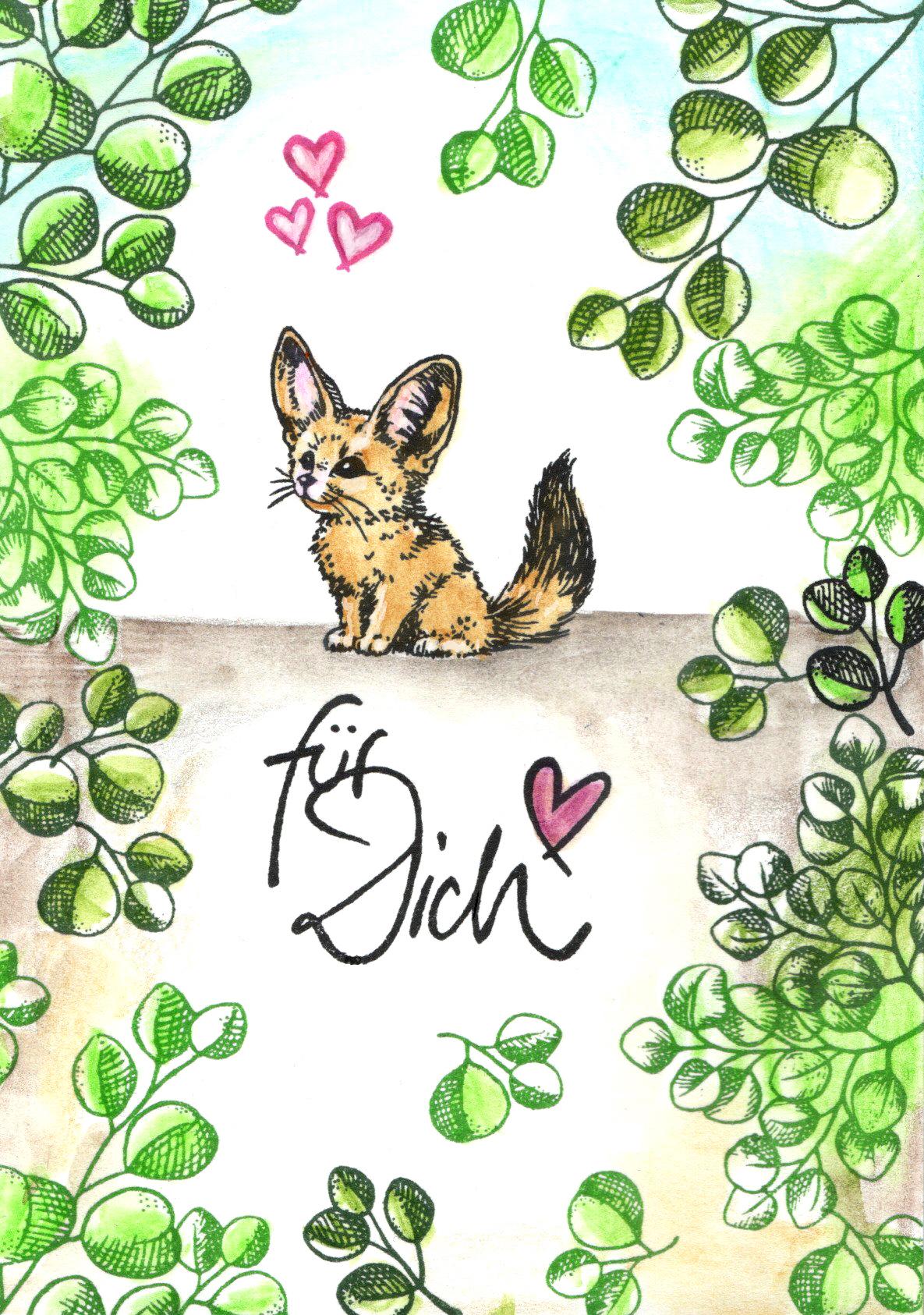 Ministempel Eukalyptus, Tanne und Koralle/Blatt Auswahl oder Set