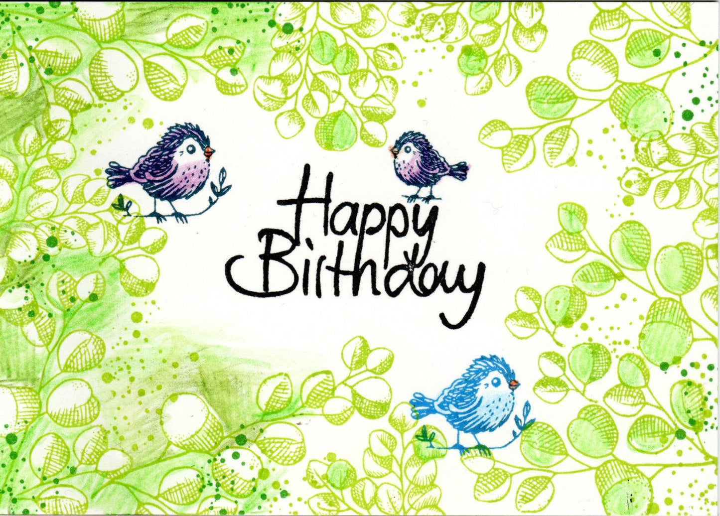Stempel Happy Birthday