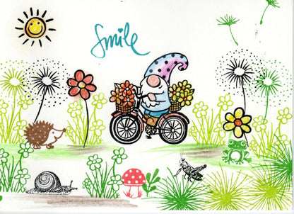 Ministempel Grashüpfer, Schnecke und Frosch Auswahl oder Set