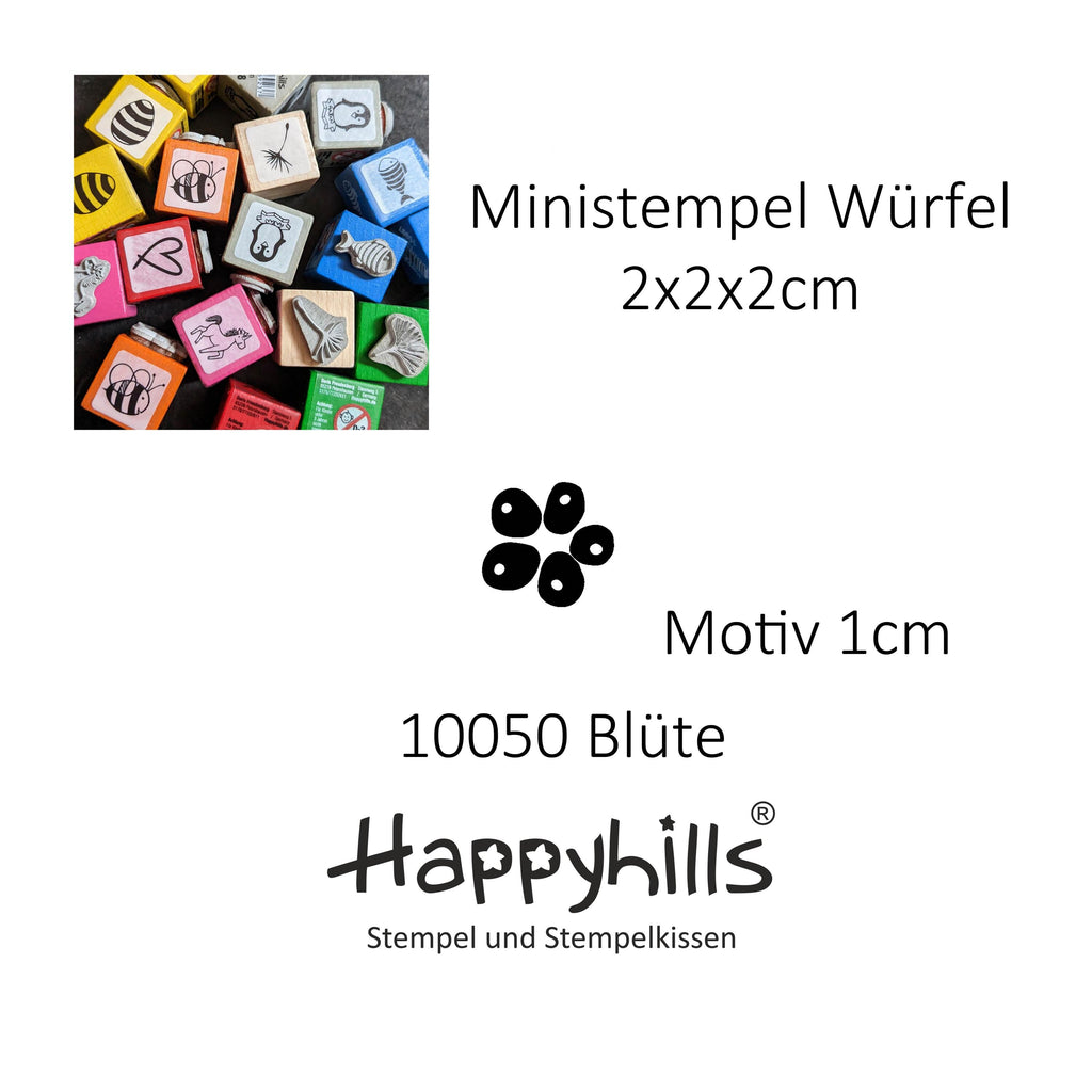 Ministempel Dubbeglas, Windrad und Blüte Auswahl oder Set