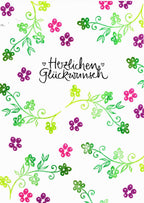Ministempel Dubbeglas, Windrad und Blüte Auswahl oder Set