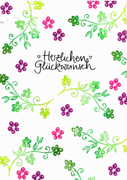 Ministempel Dubbeglas, Windrad und Blüte Auswahl oder Set