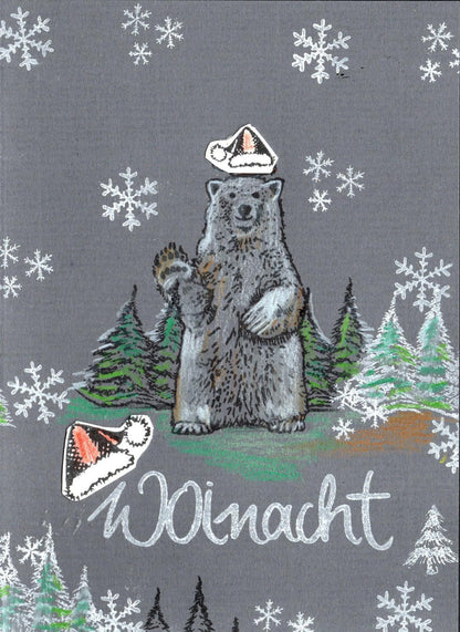 Ministempel Mütze und Happy New Year Auswahl oder Set