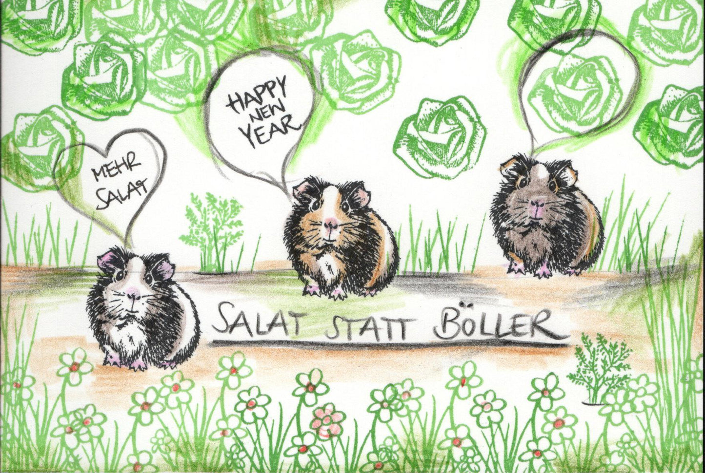 Ministempel Mütze und Happy New Year Auswahl oder Set