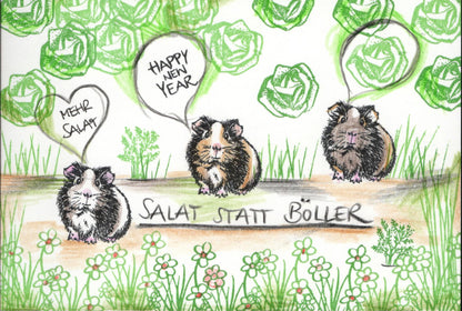 Ministempel Mütze und Happy New Year Auswahl oder Set