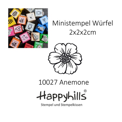 Ministempel Kleeblatt, Anemone und drei Blümchen Auswahl oder Set