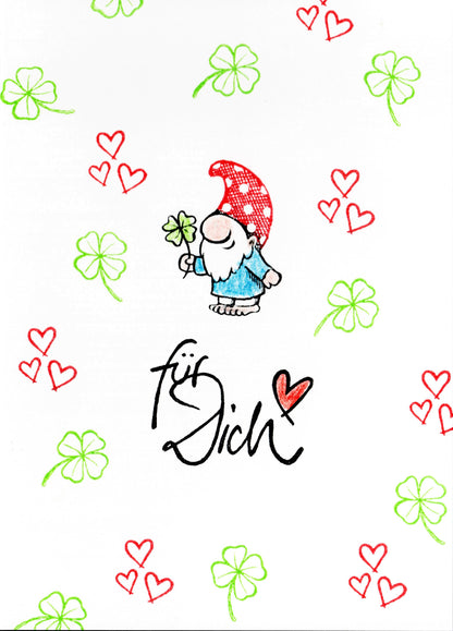 Ministempel Kleeblatt, Anemone und drei Blümchen Auswahl oder Set