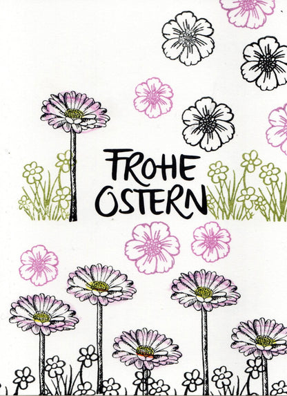 Ministempel Kleeblatt, Anemone und drei Blümchen Auswahl oder Set