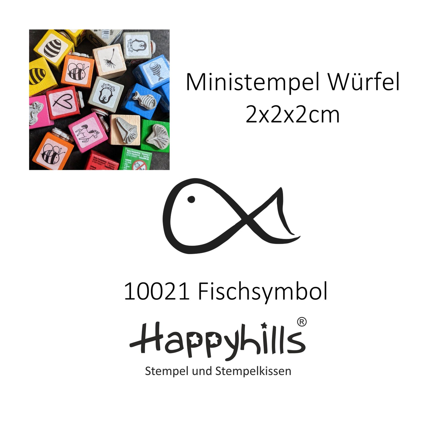 Ministempel Dinosaurier, Fischsymbol und Krone Auswahl oder Set