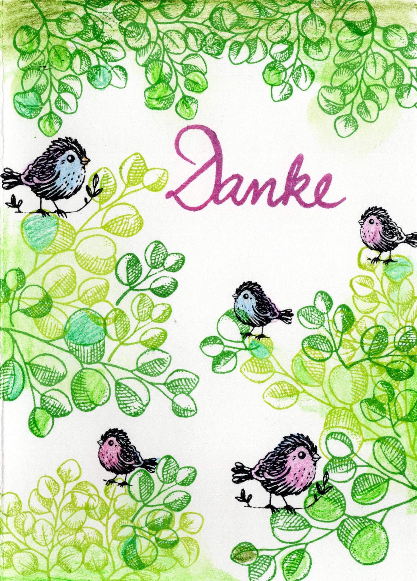 Ministempel Vögelchen, Spatz und Küken Auswahl oder Set