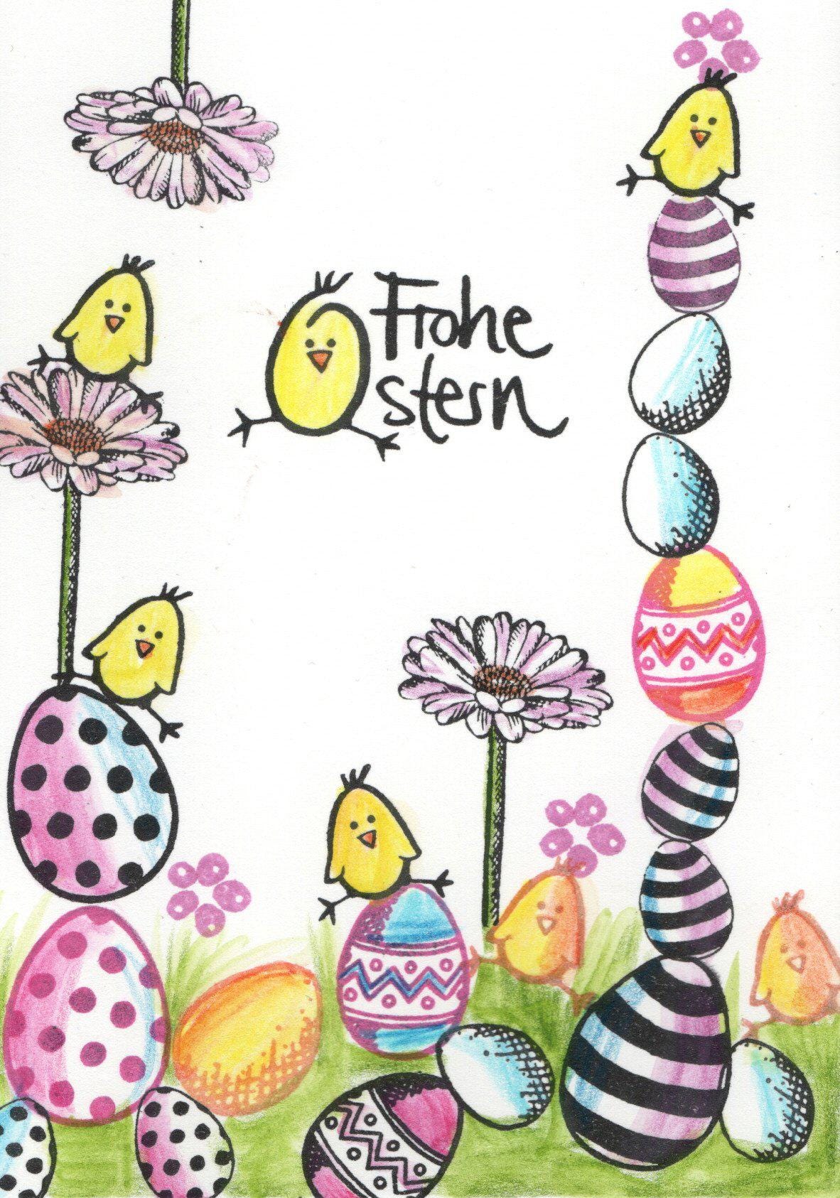 Ministempel Ostereier / Luftballons Auswahl oder Set
