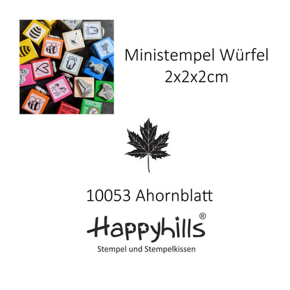 Ministempel Kerze, Haus und Ahornblatt Auswahl oder Set