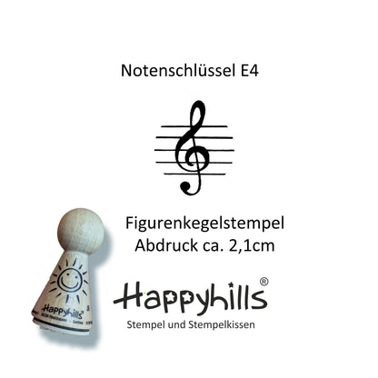 Kegelstempel Noten, Kussmund und Notenschlüssel Auswahl oder Set
