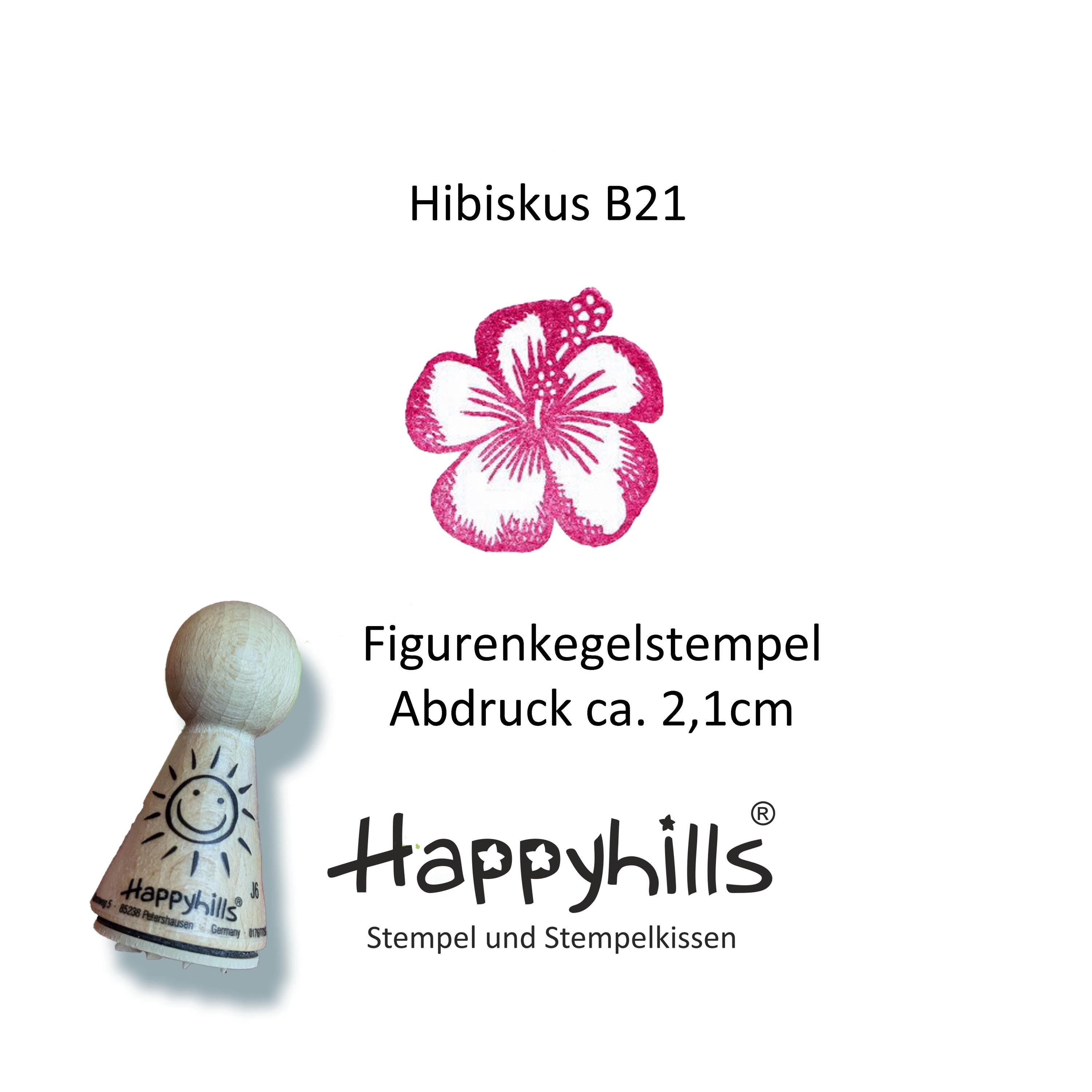Kegelstempel Hibiskus, Kolibri und Monsterablatt Auswahl oder Set