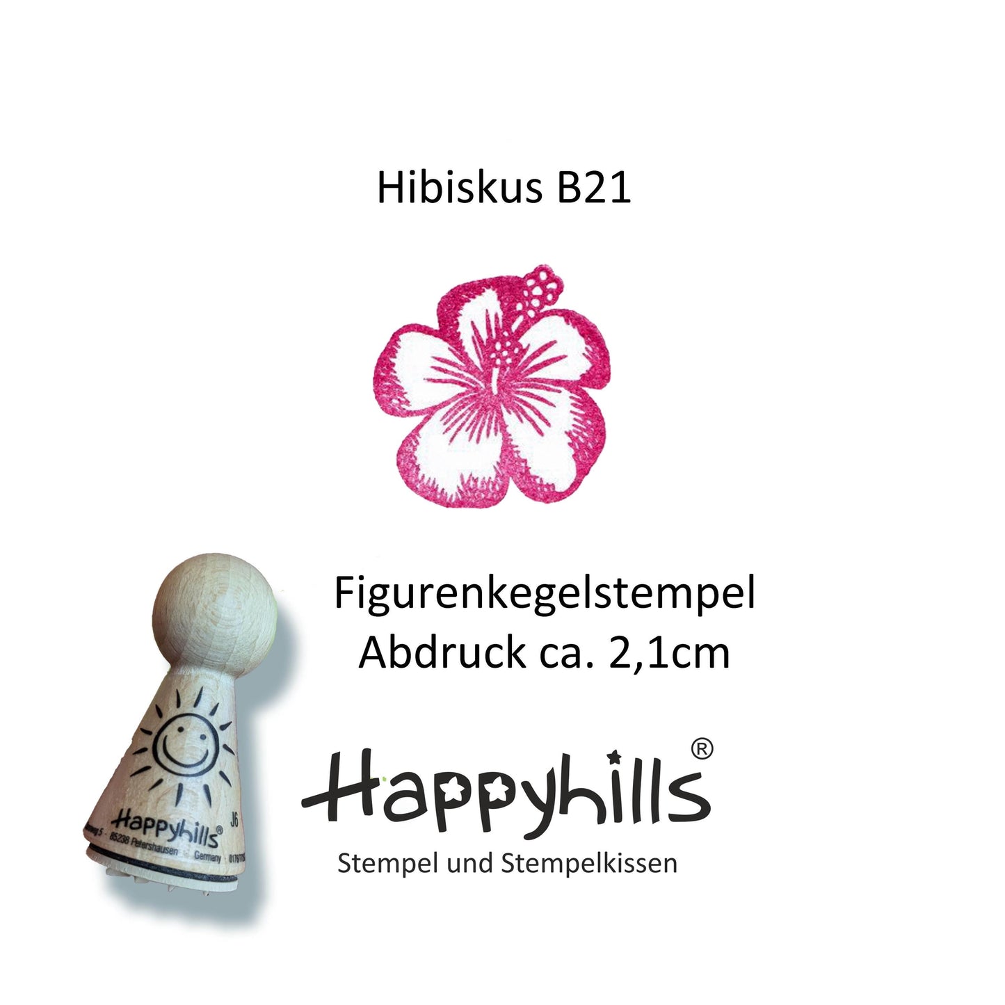 Kegelstempel Hibiskus, Kolibri und Monsterablatt Auswahl oder Set