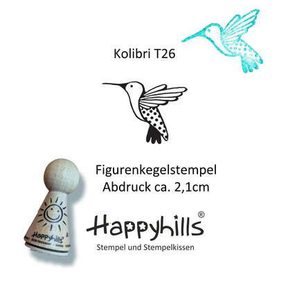 Kegelstempel Hibiskus, Kolibri und Monsterablatt Auswahl oder Set