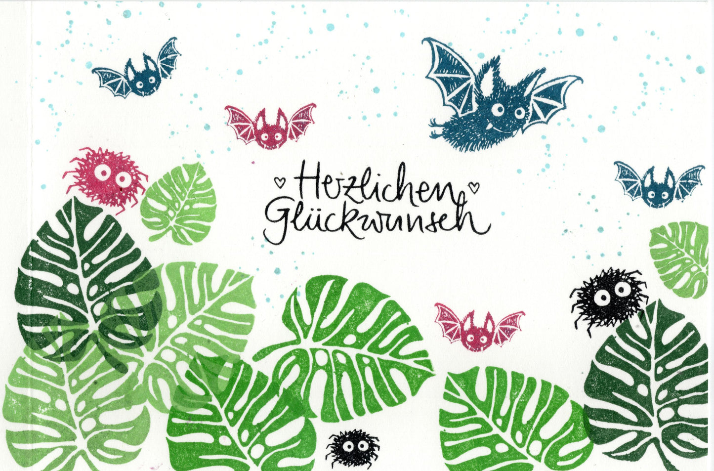 Kegelstempel Hibiskus, Kolibri und Monsterablatt Auswahl oder Set