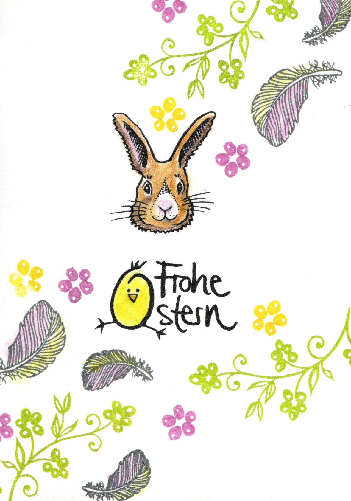 Kegelstempel Huhn, Daunenfeder und Hühnerei Auswahl oder Set