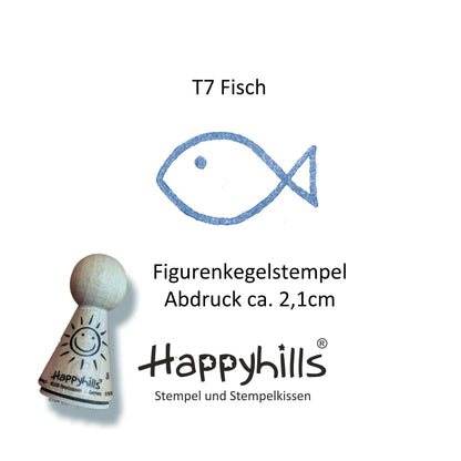 Kegelstempel Babyfüße, Herz und Fisch Auswahl oder Set