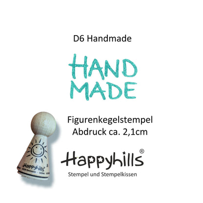 Kegelstempel Handmade, Alles Liebe und Carpe Diem Auswahl oder Set