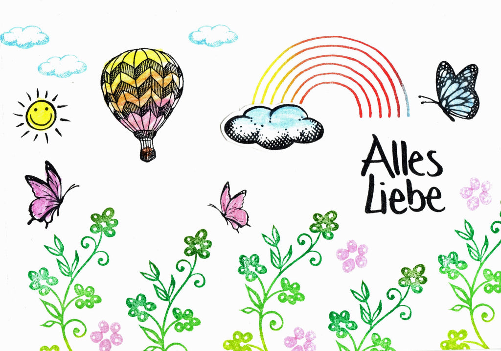 Kegelstempel Handmade, Alles Liebe und Carpe Diem Auswahl oder Set