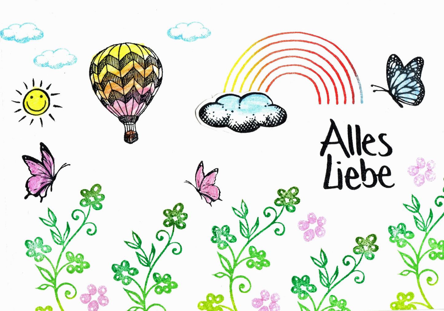 Kegelstempel Handmade, Alles Liebe und Carpe Diem Auswahl oder Set