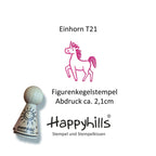 Kegelstempel Regenbogen, Einhorn und Wolke Auswahl oder Set