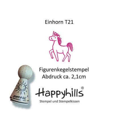 Kegelstempel Regenbogen, Einhorn und Wolke Auswahl oder Set