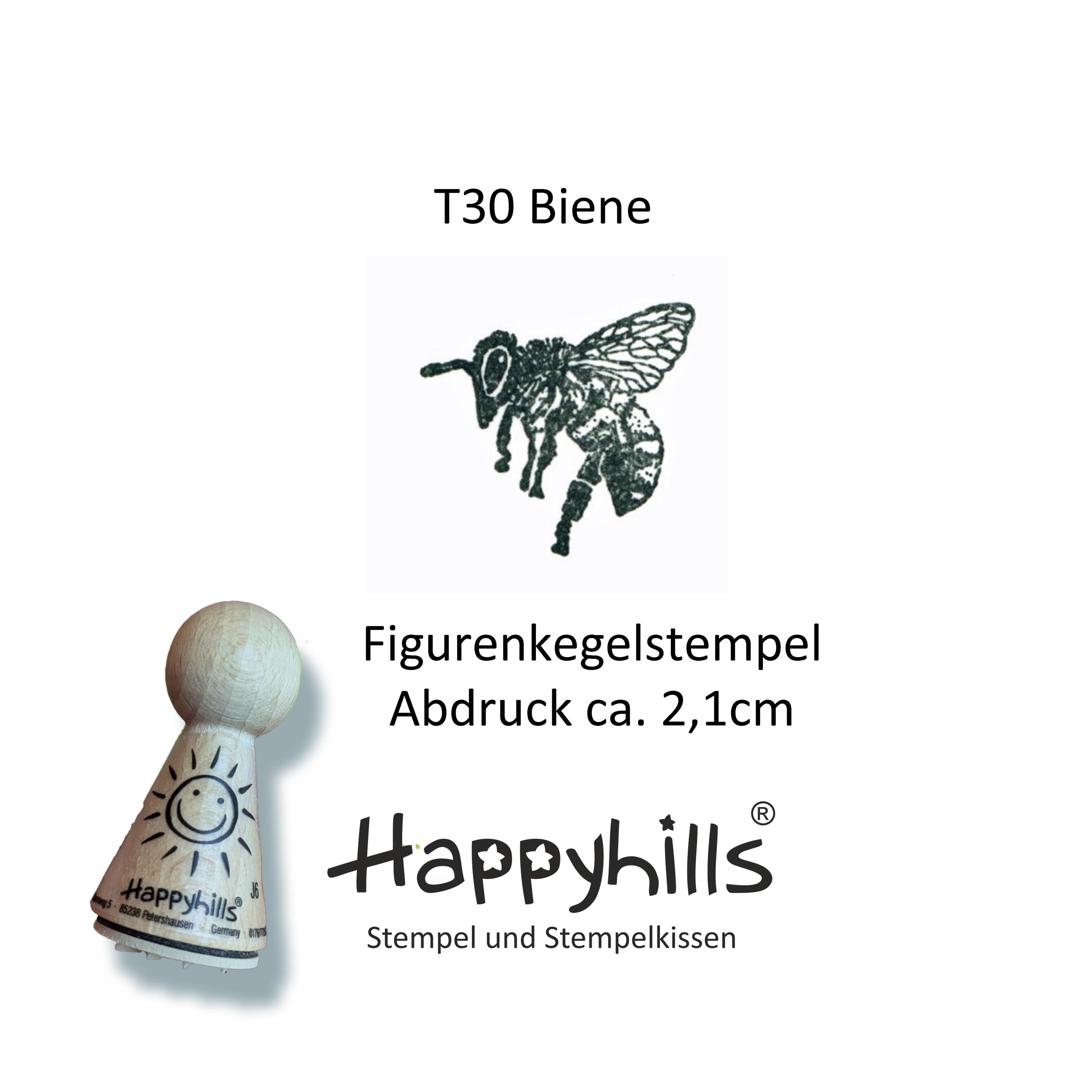 Kegelstempel Spatz, Blümchen und Biene Auswahl oder Set