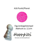 Kegelstempel Spirale, Blumenornament und Planet Auswahl oder Set