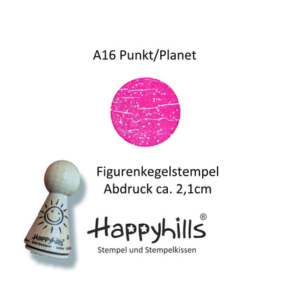 Kegelstempel Spirale, Blumenornament und Planet Auswahl oder Set