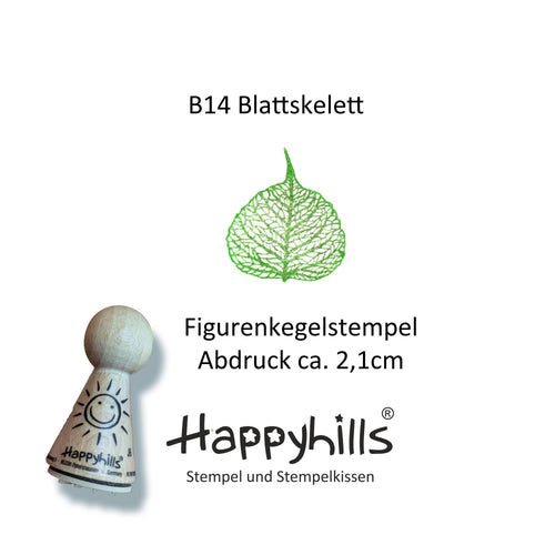 Kegelstempel Gras, Zweig und Blattskelett Auswahl oder Set